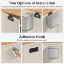 Mbillion Kitchen Compost Bin Hanging Trash Can with Lid 1.05 Gallon Stainless Steel Garbage Can for Kitchen Cabinet Door Mounted Trash Can Under Sink Door RV Bathroom,Silver by GreenHaven Gardens