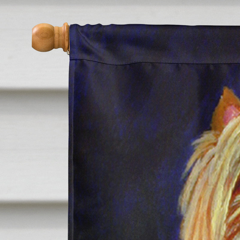 Yorkie Flag Canvas House Size