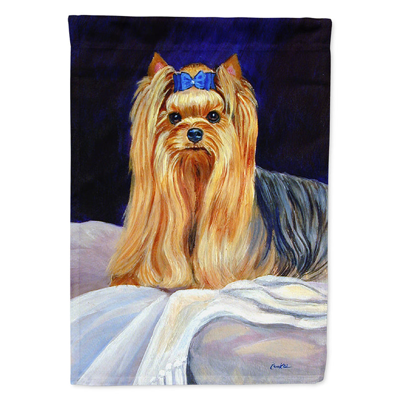 Yorkie Flag Canvas House Size