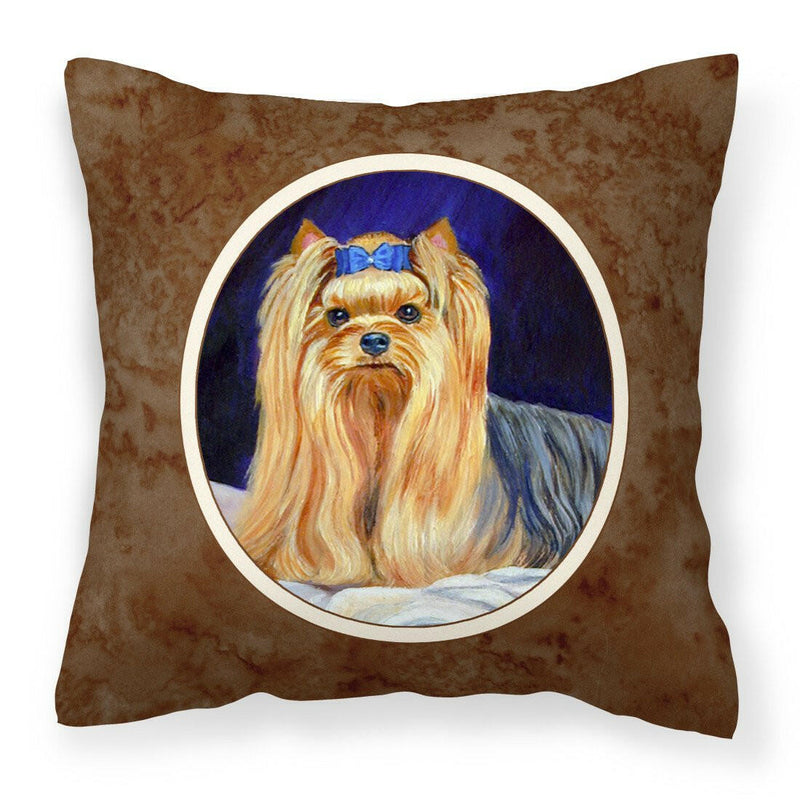 Yorkie Fabric Decorative Pillow 7157PW1414