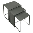 Vestal - 3 Piece Rectangular Nesting Table Set - Gray