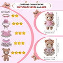 LoopMap Crochet Kit for Beginners - DIY Amigurumi Bear with Removable Dress & Accessories, Step-by-Step Video Tutorials, Extra Yarn, Crochet Tools, Handmade Gift for Kids & Adults(Bear-Pink) by TinyTreasures Baby Boutique