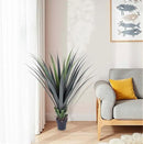 44inch Artificial Agave Plant Potted Plants Fake Agave Plant for Home Office Garden Indoor Outdoor Decoration (2PACK) by CozyNest Decor