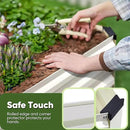 KING BIRD Raised Garden Bed Kit with Bottom 2025 Upgraded Galvanized Planter Garden Box Outdoor & Indoor for Gardening, Vegetables, Flowers, Beige, 47.2x23.6x11.8 in by GreenHaven Gardens
