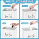 Sealegend Magnetic Lint Bin for Laundry Room with Dryer Lint Brush, Wall Mounted Trash Can Space-Saving Laundry Organization and Storage, White by CozyNest Decor