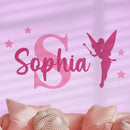CRYPTONITE Personalized Name & Initial Tinkerbell Vinyl Wall Decals - Baby Girl Bedroom Decor - Fairy & Princess Wall Decals (A. Tinkerbell) by TinyTreasures Baby Boutique