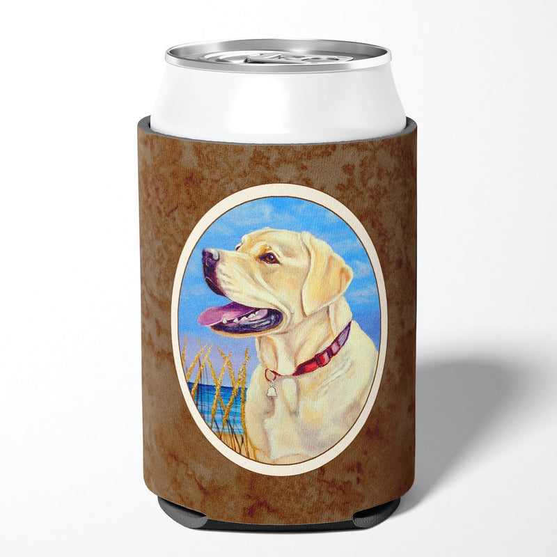 Yellow Labrador at the Beach Can or Bottle Hugger 7158CC