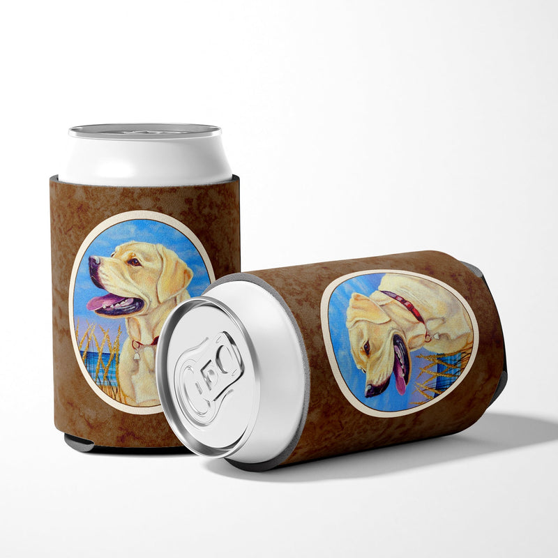 Yellow Labrador at the Beach Can or Bottle Hugger 7158CC