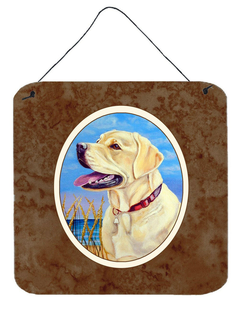 Yellow Labrador at the Beach Wall or Door Hanging Prints 7158DS66