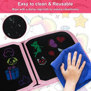 Erasable Book Doodle Set for Kids,Magic Drawing Book for Kids,Reusable Drawing Book 12 Watercolor Pens 14 Page Drawing,Road Trip Car Game Writing Painting Set for Boys and Girls by TinyTreasures Baby Boutique