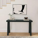 Plank+Beam Solid Wood Console Table, 56 Inch, Sofa Table, Narrow Entryway Table for Hallway, Behind The Couch, Living Room, Foyer, Easy Assembly, Black by CozyNest Decor