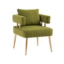Accent Chair, leisure single chair with Golden feet