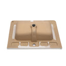 Rectangular Single Vanity Top With 1 Faucet Hole And Overflow, 28 X 19" - White by HouseOfZazla
