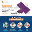 SunnyBay Extra Large Microwave Heating Pad, Microwavable Heavy Weighted Full Body Moist Cold Pack and Washable Fleece Cover, 10x24 Inches, FSA HSA Eligible, 2.8 lbs, Made in USA, Purple by CozyNest Decor