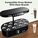 Ahopegarden Hydroponics Growing System kit Indoor Garden, 12 Pods Plant herb Garden with LCD Environmental Detection Germination Vegetable LED Growth Lamp, Hydroponics Grower Healthy Fresh Vegetables by GreenHaven Gardens
