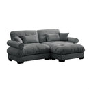 Super Comfort Oversized Modular Sectional Sofa With Movable Ottoman by HouseOfZazla
