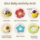 Musical Baby Stroller Arch Toys, Travel Car Seat Toys, Baby Play Arch Crib Accessory Toys, Mobile for Bassinet, Pram Activity Arch Bar Toys for Babies Infants by TinyTreasures Baby Boutique