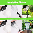 2 Pack Solar Post Lights Outdoor Waterproof IP65 Solar Fence Post Pillar Lights Landscape Stake Decorative Fence Yard Patio Walkway Pathway Light Up to 12 Hrs by GreenHaven Gardens