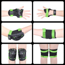 TXJ Sports Knee Pads Elbow Pads with Wrist Guards Protective Gear Set for Kids Youth Skateboard Sports Skateboarding Roller Skating Bicycling 6 in 1 by TinyTreasures Baby Boutique