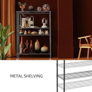 IZEUK 1400 LBS Garage Black Shelving Wide Storage Shelves 4 Tier Adjustable Heavy Duty Metal Wire Rack Standing Shelf Unit for Kitchen Office College Dorm Garage Warehouse 15.8" x 45.8"x 59.4" by CozyNest Decor