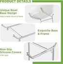 HBlife Fruit Bowl for Kitchen Counter - 2 Tier Ceramic Fruit Bowl with Metal Stand, Tiered Fruit Basket for Kitchen Counter, Serving Platters Serving Trays for Party by CozyNest Decor