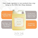 SoCal Suds & Company - 2-in-1 Organic Foaming Baby Shampoo & Body Wash Refill- Natural Botanical Castile Soap Baby Wash Sensitive Skin, Newborn Nourishing Soothing Ingredients - Soft Citrus, 32oz by TinyTreasures Baby Boutique