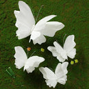 SUNBEAUTY Large Butterfly Party Decorations, 3D White Paper Butterflies Wedding Decoration, Hanging Butterflies for Baby Shower Decorations Girls, Women, Paper Flowers for Wall Decoration, Set of 4 by CozyNest Decor