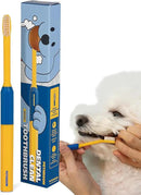 PETHROOM] Pet Toothbrush | Dogs and Cats Teeth Brushing Cleaning Tooth Care | Soft Bristle Cleaning Toothbrush for Dog Puppy Cat, Removing Old Plaque and Tartar (Medium) by CozyNest Decor