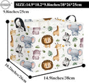 HIYAGON Rectangular Woodland Animal Basket Baby Storage Basket Storage Bin Organizer Box Animal Room Decor(Animal Basket) by TinyTreasures Baby Boutique