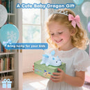 Cute Baby Dragon Kids Night Light for Kids,Cute Soft Silicone Lamp 3 Level Dimmable Changing Rechargeable Breastfeeding Nursery Portable Kawaii Lamps,Bedside Lamp for Baby and Toddler,Boy Girls（Blue） by TinyTreasures Baby Boutique
