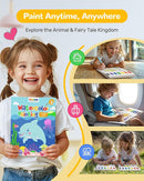 TECJOE Paint with Water Coloring Books for Toddlers, Marine Animal Series Watercolor Set with 3 Brushes, Mess Free Painting Activity for Kids Ages 4 5 6 7 8, Christmas Gifts Arts & Crafts Toy by TinyTreasures Baby Boutique