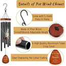 Pet Memorial Wind Chimes 26" - Dog Memorial Gifts for Loss of Dog, Dogs Remembrance Bereavement Gift, Pet Loss Sympathy Gifts (Design 4) by CozyNest Decor