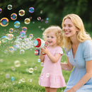 EagleStone Bubble Guns for Kids 4-8, 2 Pack Light-Up Automatic Bubble Gun Blasters with 4 Solution, Bubble Machine for Toddlers, Outdoor Summer Toy, Easter Gifts, Birthday Wedding Party Favors by TinyTreasures Baby Boutique