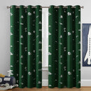 Vangao Kids Curtains Green Blackout Dinosaur Curtains for Boys Kids Nursery Girls Room Silver Dino Foil Print Thermal Insulated Drapes Grommet Top Window Treatments 84 Inches Length 2 Panels by TinyTreasures Baby Boutique
