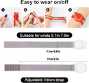 Kids Wristband Compatible with Apple AirTag, Protective Case for Air Tag GPS Tracker Holder with Nylon Bracelet, Adjustable Anti Lost Watch Band for Toddler Child Elder(Grey) by TinyTreasures Baby Boutique