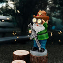 Funny Garden Gnomes Statue Outdoor Decor, Solar Telescope Gnome Decorations for Yard, Lawn, Patio, Porch, Fathers Day Birthday Housewaming Gifts for Dad, Men, Husband, 10.6 Inch, Resin by CozyNest Decor