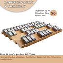 Bamboo Spice Rack Drawer Organizer - 8-Piece Set - 13" Wide Per Piece - Combine Into 26" Wide Rack by CozyNest Decor