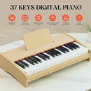 Kids Piano Keyboard, 37 Keys Digital Piano for Children, Toddler Music Educational Instrument Toy Wood Piano for 3+ Girls and Boys by TinyTreasures Baby Boutique