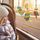 Winlyn 24 Sets Owl Suncatchers Ornaments Decorations DIY Window Paint Art Suncatchers Owl Craft Kits Sun Catchers for Kids Home Classroom Winter Holiday Season Fall Christmas Activities Party Favors by GreenHaven Gardens
