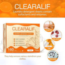 CLEARALIF Laundry Detergent Sheets Up to 160 Loads, Orange - Great For Travel, Apartments, Dorms,CLEARALIF Laundry Detergent Strips Eco Friendly & Hypoallergenic by CozyNest Decor