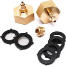 Drip Irrigation Hose Connector, Garden Hose Adapter Solid Brass 3/4 to 1/4 Hose Adapter, Garden Hose to Sink Faucet Adapter Used for Water Hoses (2pcs) by GreenHaven Gardens