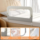 Bed Guard Rail for Toddlers - 32inch Folding up & Adjustable Heights Baby Bed Safety Rails - Portable Toddler Bed Barrier Railing Guard for Kids Twin, Bunk, Queen, Full Size Bed by TinyTreasures Baby Boutique