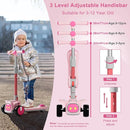 Unbreakable & Never Fall Down 2-in-1 Scooters Kids 3 Wheel Kick Scooter for Boys Girls Ages 3-8, Adjustable Height & Seat, Widened Non-Slip Deck, More Safer for Beginner Toddlers by TinyTreasures Baby Boutique