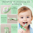 Kids Toothbrushes 2 Pack,Soft Bristle Toothbrushes for Baby 1-3 Years Old Cute Dinosaur Toothbrush for Toddlers Baby's First Training Toothbrush Anti-Strike Throat Not Easy to Shed Bristles by TinyTreasures Baby Boutique