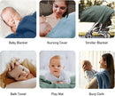 Muslin Swaddle Blankets for Baby Girls and Boys, 4 Pack Breathable and Skin-Friendly Newborn Receiving Blanket, 100% Cotton Swaddle Wrap, Essentials Infant Shower Items, Toddler Gift by TinyTreasures Baby Boutique