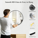 Fabuday Black Circle Mirror for Wall Decor 18 Inch - Bathroom Round Mirror with Matte Frame, Small Circular Mirrors for Entryway, Hallyway, Living Room, Bedroom by CozyNest Decor