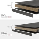 Bookshelf, Open Modern Bookshelf, 4 Shelf Bookcase with Freestanding Display Storage, Wooden Book Shelf for Bedroom, Living Room, Dinning Room, Office, 48 Inch, Gray by CozyNest Decor