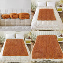 WESHIONGOO Chunky Knit Blanket Throw 50"×60" Knitted Throw Blankets for Couch Bed Fall Throw Blanket Fluffy Soft Blanket with Jumbo Chenille Yarn Thick 100% Handmade (Burnt Orange) by CozyNest Decor