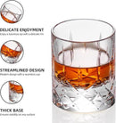 KAMMAK Crystal Whiskey Glasses Set of 2, Handcrafted 2.03oz Old Fashioned Glasses Stemless, Luxury Cocktail Glasses, Hand Blown Scotch Cup for Women, Men Barware Gift for Liquor, Bourbon by CozyNest Decor