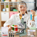 Microscope for Kids 40X-2000X with LED supplemental Light, Slides and specimens, Microscope for Kids 8-12 for School Labs and homeschooling by TinyTreasures Baby Boutique